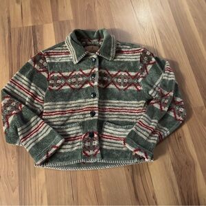 Vintage Barn Fly Button-Up Sweater Size Small